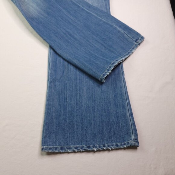 INC Denim Womens Regular Fit Bootcut 16 Rhinestone Mid Rise Distressed Imperfect - Picture 6 of 10